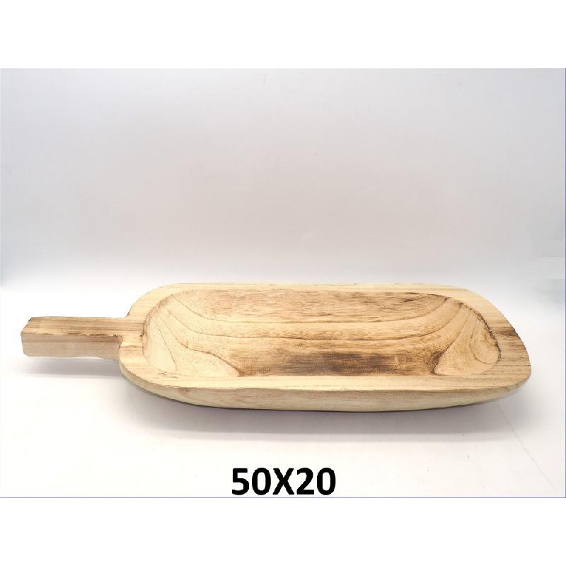 LEGNO CENTROTAVOLA RETTANGOLARE C/MANICO 50X20