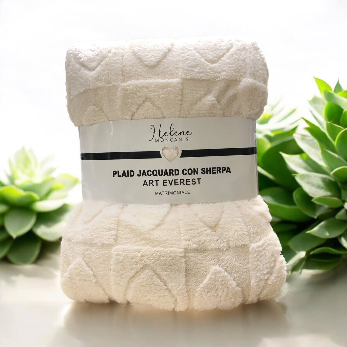 Plaid matrimoniale - Panna