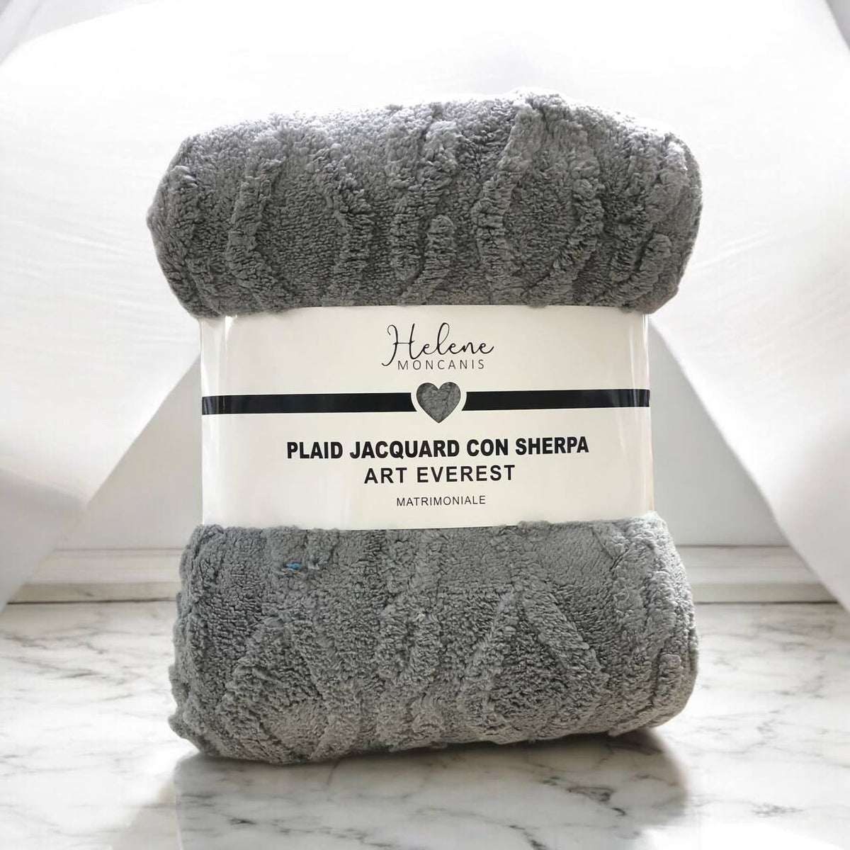 Plaid matrimoniale - Grigio