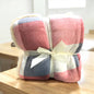 Plaid matrimoniale fiocco morbidone - Multicolore