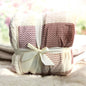 Plaid matrimoniale fiocco morbidone - Beige 3