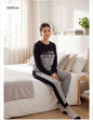 PIGIAMA DONNA CALDO COTONE MARTA MARZOTTO CON CALZINO ABBINATO Dalla S alla XXL - Pigiama grigio con scritta