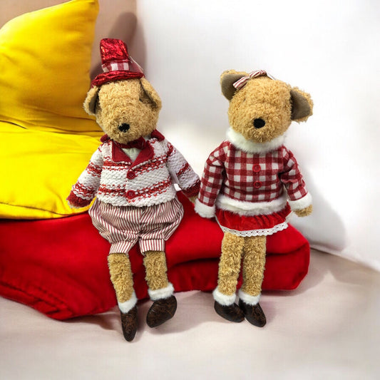 Teddy decorativo seduto: Orsacchiotto e Orsacchiotta 60cm