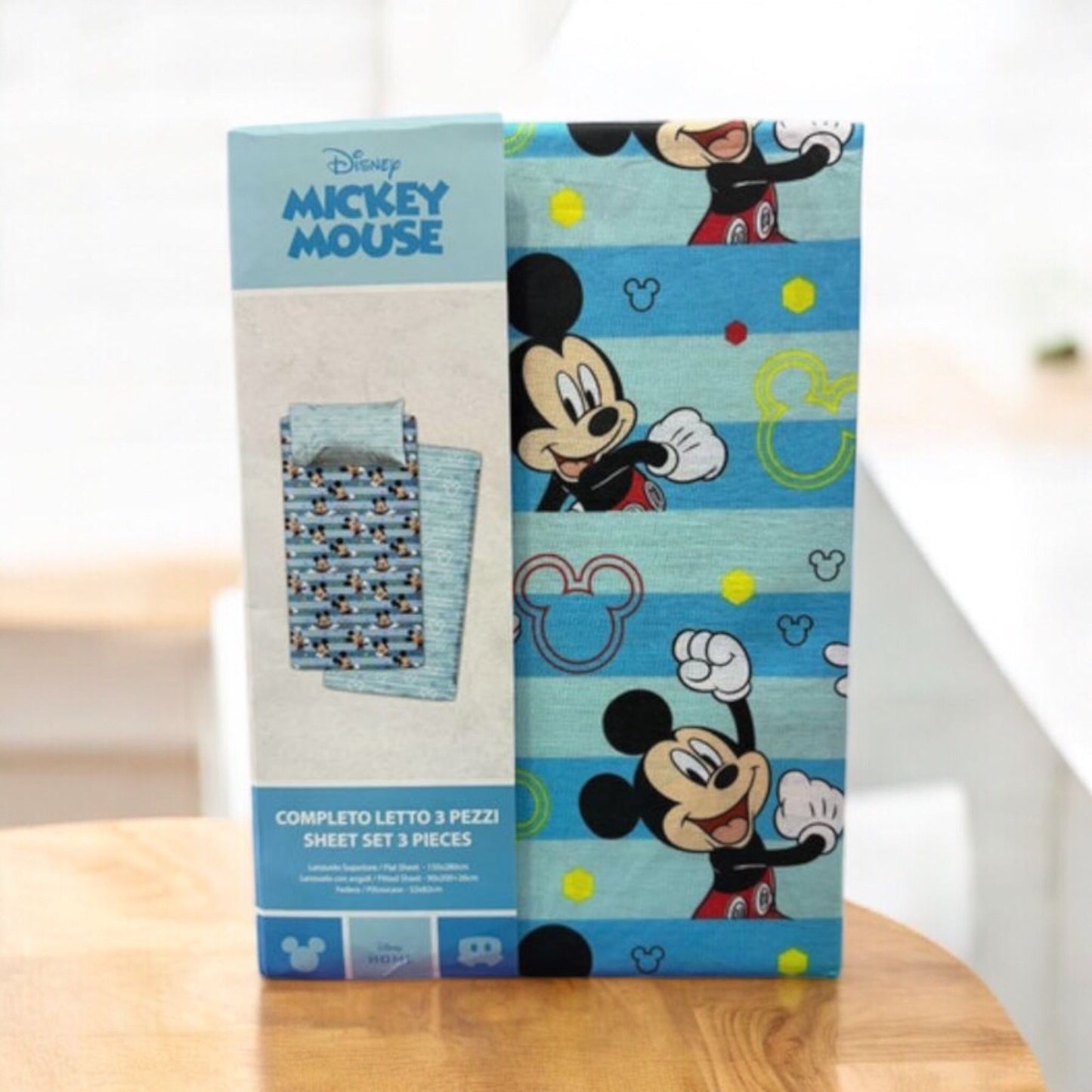 COMPLETO LETTO 3 PEZZI MICKEY MOUSE - SINGOLO-SKU0056