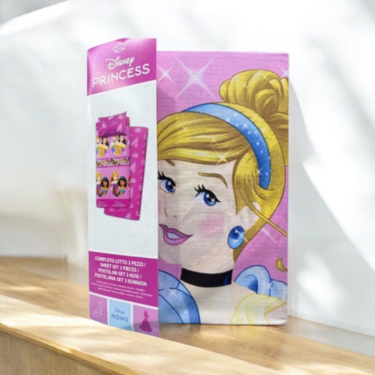 COMPLETO LETTO 3 PEZZI PRINCESS - SINGOLO-SKU00999