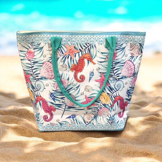 Borsa mare in tessuto - HELLO SUMMER - CORRALLO-SKU0773
