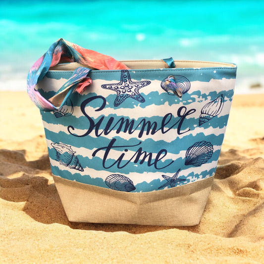 Borsa mare in tessuto - HELLO SUMMER - SUMMER TIME-SKU0776