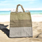 telo in filo spugna con manico a borsetta 100% spugna : beige-SKU0805