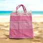 telo in filo spugna con manico a borsetta 100% spugna : pink rosa-SKU0807
