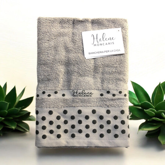 Set asciugamani 1+1 100% spugna - grigio-SKU5588