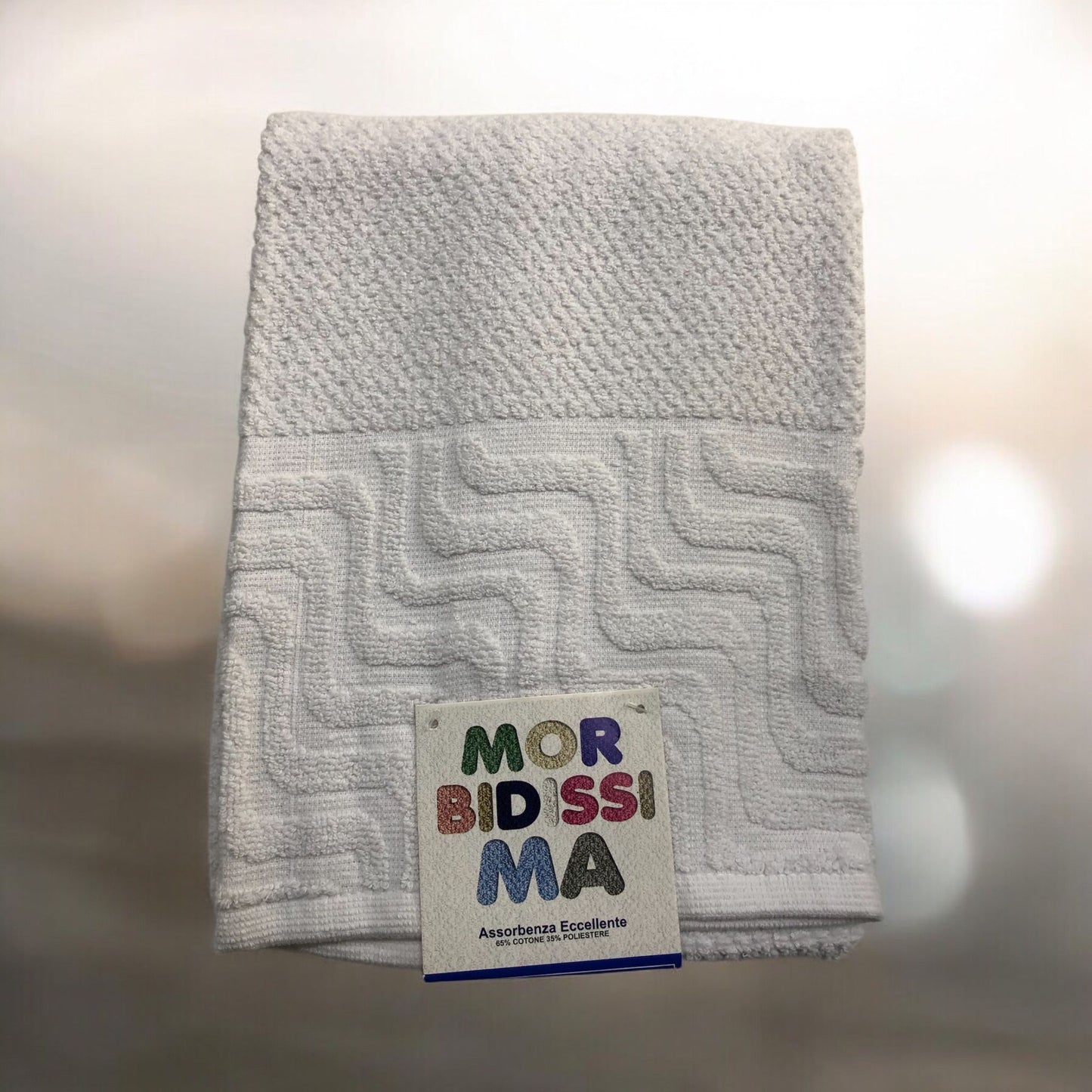 Set asciugamani 1+1 100% MORBIDISSIMA - bianco-SKU7762