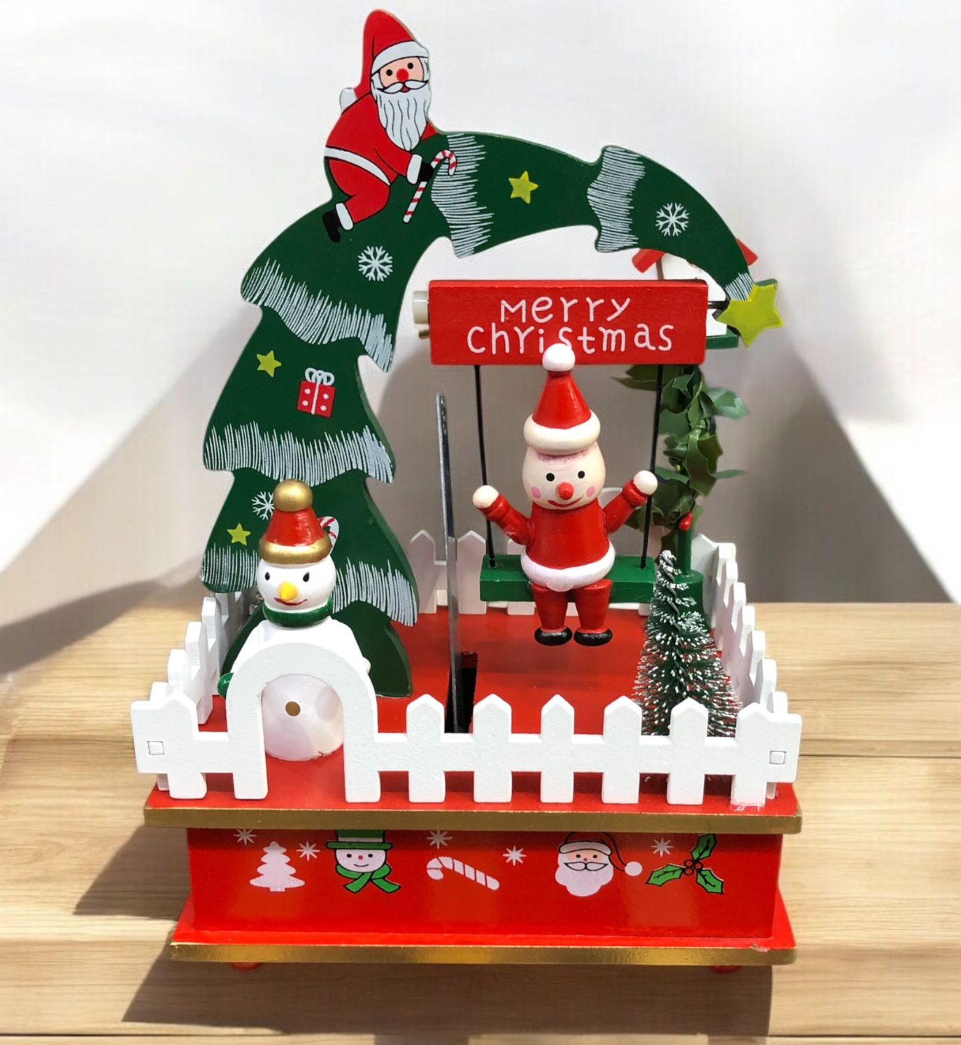 Decorazione natalizia: ceramica CARILLON VILLAGGIO 25CM