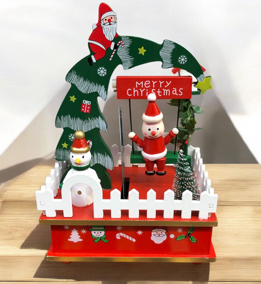 Decorazione natalizia: ceramica CARILLON VILLAGGIO 25CM