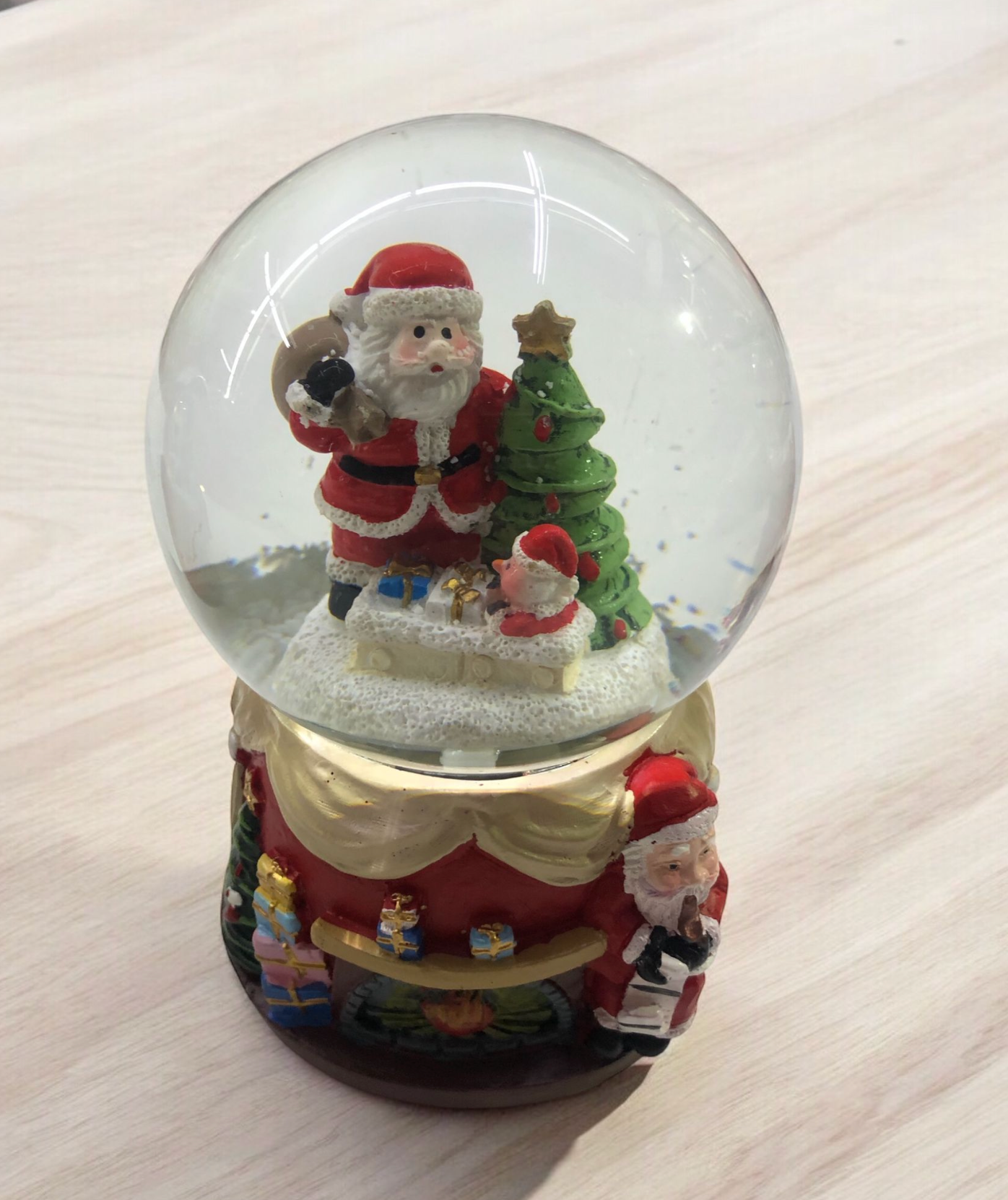 Decorazione natalizia: ceramica CARILLON PALLA DI NEVE (25CM)