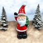 Decorazione in ceramica Natalizia: Babbo natale in ceramica con led 30cm
