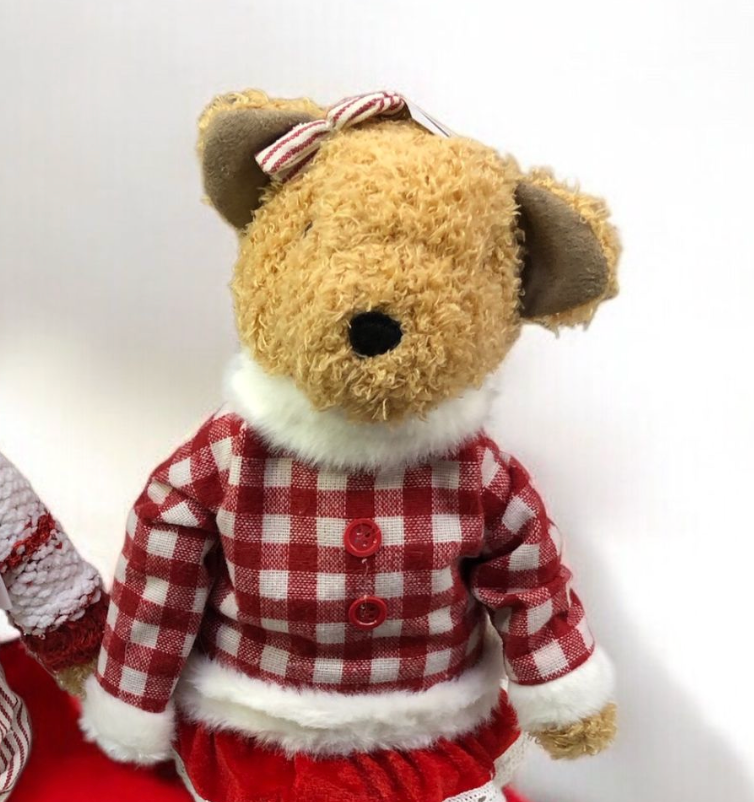 Teddy decorativo seduto: Orsacchiotto e Orsacchiotta 60cm