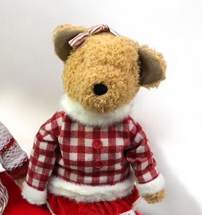 Teddy decorativo seduto: Orsacchiotto e Orsacchiotta 60cm